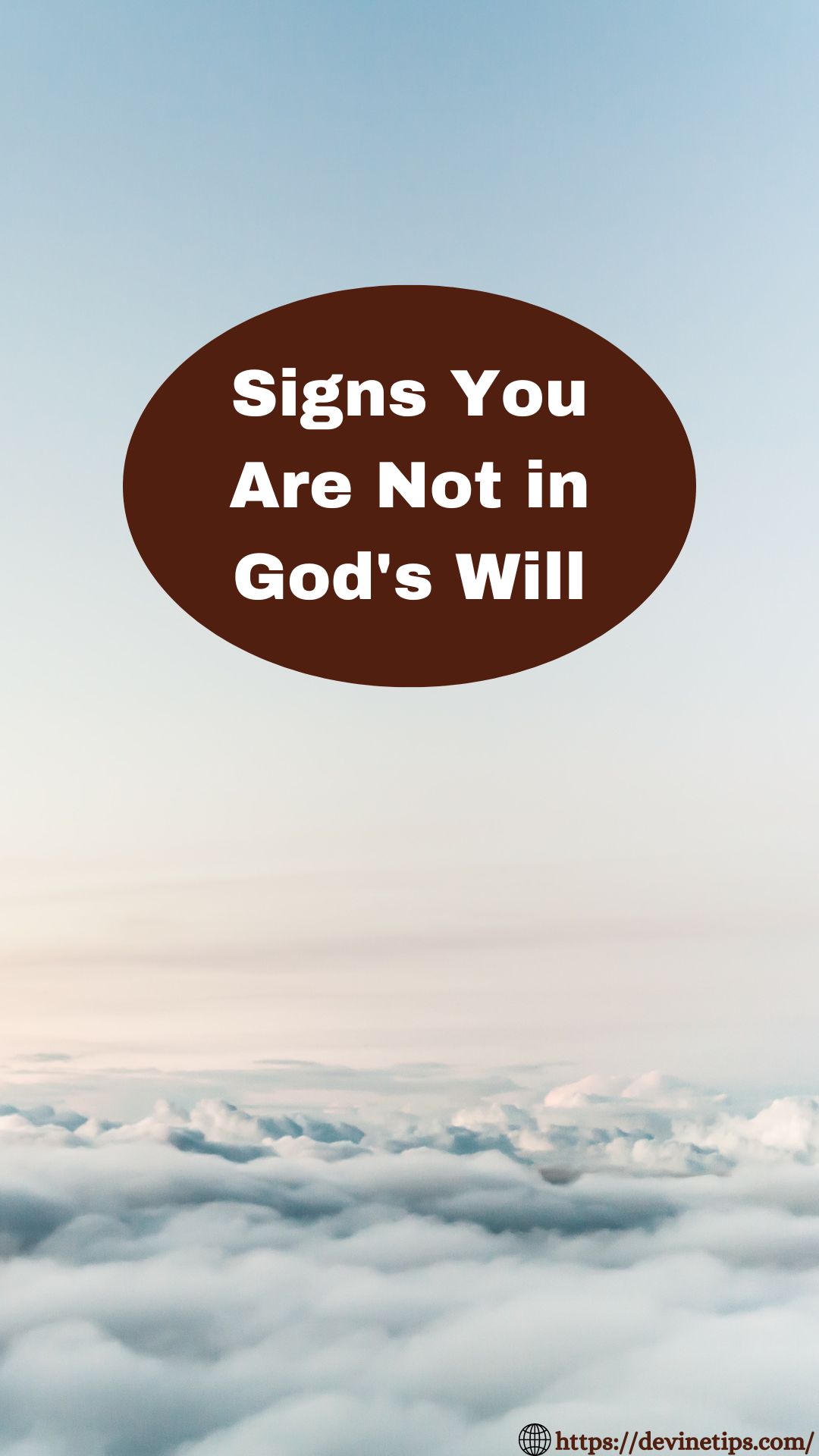 Signs you are not in God's will